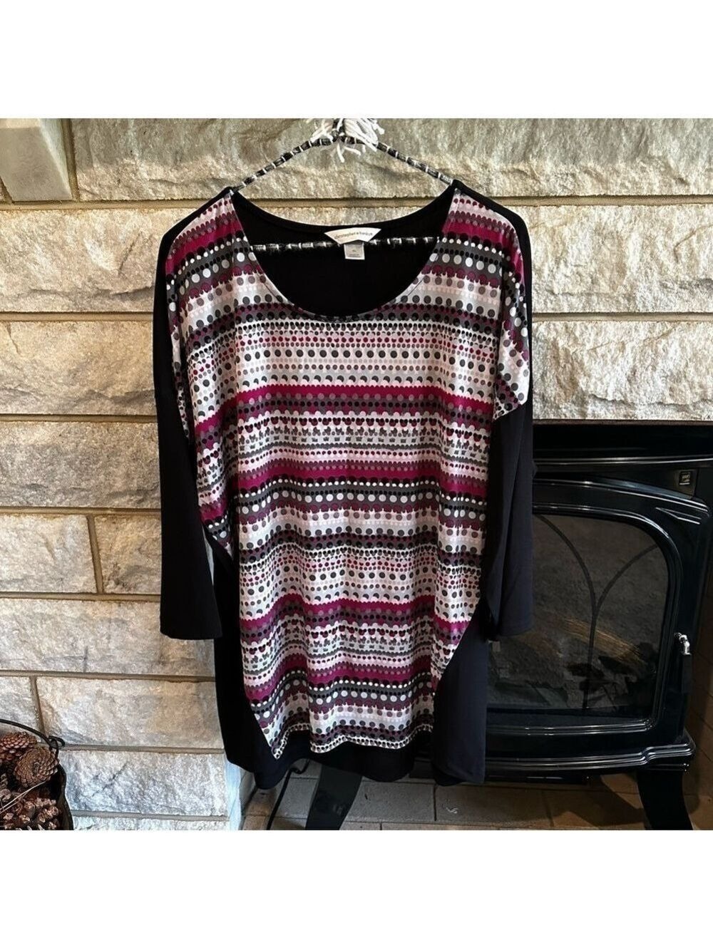 *5 for $45* Christopher & Banks Geometric Tunic Top XL